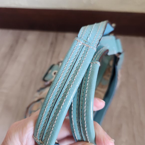 Coach Soho Lynn Signature Optic Shoulder Bag Hobo - Picture 3 of 13